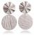 Sterling silver dangle earrings, 'Umbrella Empress' - Polished and Textured Modern Sterling Silver Dangle Earrings