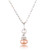 Cultured pearl choker necklace, 'Iridescent Sheen' - Silver Choker Necklace with Peach Cultured Pearl Pendant