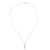 Cultured pearl choker necklace, 'Iridescent Sheen' - Silver Choker Necklace with Peach Cultured Pearl Pendant