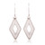 Sterling silver filigree dangle earrings, 'Harmonious Threads' - Diamond-Shaped Polished Sterling Silver Filigree Earrings