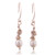 Cultured pearl dangle earrings, 'High Seas' - Modern Natural Cultured Pearl and Silver Dangle Earrings