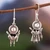 Pendientes colgantes de plata de ley - Pendientes Abstractos De La Familia Andina