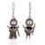 Pendientes colgantes de plata de ley - Pendientes Abstractos De La Familia Andina