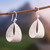 Sterling silver dangle earrings, 'Unique Shapes' - Sterling Silver Dangle Earrings with Modern Textured Finish