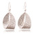 Sterling silver dangle earrings, 'Unique Shapes' - Sterling Silver Dangle Earrings with Modern Textured Finish