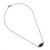 Gold-accented chrysocolla choker pendant necklace, 'Nocturnal Gem' - Gold-Accented Chrysocolla Darkened Silver Choker Necklace