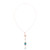 Amazonite and cultured pearl pendant necklace, 'Wave Reflection' - Silver Pendant Necklace with Amazonite and Cultured Pearl (image 2b) thumbail