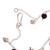 Onyx charm bracelet, 'Black Moons' - Black Onyx and Sterling Silver Bracelet with Polished Finish