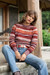 100% alpaca sweater, 'Mines of Maras' - Burgundy and Brown Soft Woven 100% Alpaca Pullover Sweater (image 2b) thumbail