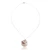 Cultured pearl pendant necklace, 'Summer Drops' - Drop-Shaped Sterling Silver and White Pearl Pendant Necklace