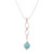 Amazonite pendant necklace, 'Waves on the High Seas' - Modern Sterling Silver Pendant Necklace with Amazonite Stone