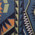 Recycled fiber blend sweater 'Sacred Geometry in Blue' - Blue Geometry Sweater