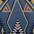Recycled fiber blend sweater 'Sacred Geometry in Blue' - Blue Geometry Sweater