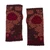 100% baby alpaca fingerless mittens, 'Autumn Sun' - Knit Baby Alpaca Fingerless Mittens with Floral Leaf Designs