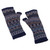100% baby alpaca fingerless mittens, 'Sacred Path' - Baby Alpaca Knit Fingerless Mittens with Geometric Patterns