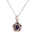 Sodalite pendant necklace, 'Heaven Roots' - Spring-Themed Natural Sodalite Cabochon Pendant Necklace thumbail