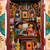 Wood and ceramic retablo, 'Andean Music Store' - Hand-Painted Wood and Ceramic Retablo of Andean Music Store (image 2e) thumbail
