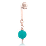 Amazonite dangle earrings, 'Oceanic Beauty' - Textured Amazonite Sterling Silver Dangle Earrings from Peru