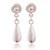 Sterling silver dangle earrings, 'Tranquil Radiance' - Teardrop Polished Sterling Silver Dangle Earrings from Peru thumbail