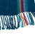 100% alpaca scarf, 'Teal Night' - Handwoven Fringed Soft 100% Alpaca Scarf in Teal Green Hues (image 2b) thumbail
