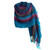 Alpaca blend shawl, 'The Tides' - Artisan-Made Striped Soft Alpaca Blend Shawl Woven in Peru