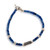 Sodalite beaded pendant bracelet, 'Dazzling Ocean' - Sodalite Beaded Bracelet with Darkened Silver Pendant thumbail