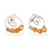 Citrine drop earrings, 'Contemporary Spark' - Polished Spiral-Shaped Sterling Silver Citrine Drop Earrings thumbail