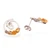 Citrine drop earrings, 'Contemporary Spark' - Polished Spiral-Shaped Sterling Silver Citrine Drop Earrings (image 2b) thumbail