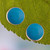 Chrysocolla button earrings, 'Classic Turquoise' - Round Silver Button Earrings with Turquoise Chrysocolla Gems (image 2d) thumbail