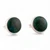 Chrysocolla button earrings, 'Classic Green' - Round Silver Button Earrings with Natural Chrysocolla Gems thumbail