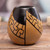 Ceramic decorative vase, 'Andean Path' - Handcrafted Folk Art Chulucanas Ceramic Decorative Vase (image 2) thumbail