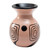 Ceramic decorative vase, 'Spiral of Time' - Modern Chulucanas Ceramic Decorative Vase with Spiral Motifs thumbail