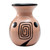 Ceramic decorative vase, 'Spiral of Time' - Modern Chulucanas Ceramic Decorative Vase with Spiral Motifs (image 2b) thumbail
