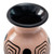 Ceramic decorative vase, 'Spiral of Time' - Modern Chulucanas Ceramic Decorative Vase with Spiral Motifs (image 2c) thumbail