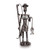 Recycled metal sculpture, 'River Guardian' - Rustic Fisherman with Catch-Themed Recycled Metal Sculpture (image 2b) thumbail
