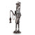 Recycled metal sculpture, 'River Guardian' - Rustic Fisherman with Catch-Themed Recycled Metal Sculpture (image 2c) thumbail