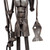 Recycled metal sculpture, 'River Guardian' - Rustic Fisherman with Catch-Themed Recycled Metal Sculpture (image 2d) thumbail