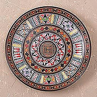 Cuzco plate, 'Inca Iconography' - Hand Made Ceramic Plate