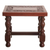 Wood and leather mini side table, 'Inca' - Hand Crafted Wood and Leather Brown Accent Table (image 2b) thumbail