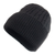 100% alpaca hat,'Black Braid Cascade' - 100% alpaca hat (image 2a) thumbail