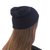 100% alpaca hat,'Black Braid Cascade' - 100% alpaca hat (image 2d) thumbail