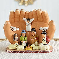 Featured review for Ceramic sculpture, Peace Nativity