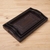 Cedar and leather trays, 'Collector' (set of 3) - Unique Leather and Wood Serving Trays (Set of 3) (image 2b) thumbail
