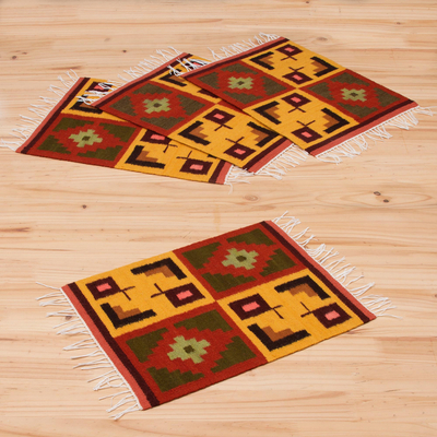 Wool placemats, Pukio (set of 4)