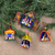 Ornaments, 'Nativity' (set of 4) - Hand Made Religious Wood Christmas Ornaments (Set of 4) thumbail