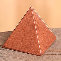 Jasper pyramid, 'Pyramid of Dreams' - Artisan Crafted Gemstone Fair Trade Pyramid Sculpture