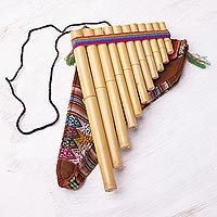 Reed zampona panpipe, 'Laca' - Reed zampona panpipe