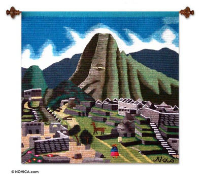 Cultural Hand Loomed Andean Wool Tapestry Wall Hanging