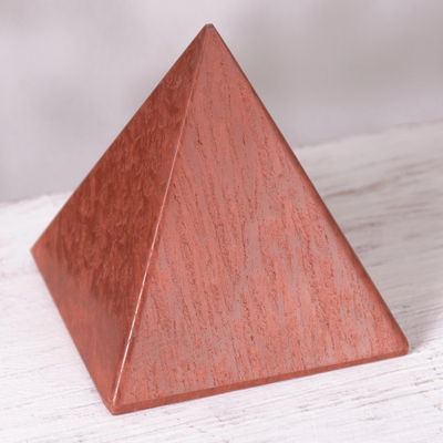 Pirámide de jaspe, 'Dreams' (mediana) - Escultura de pirámide de jaspe hecha a mano (mediana)