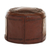Tooled leather ottoman cover, 'Spanish Elegance' - Colonial Leather Pouf Ottoman Cover (image 2b) thumbail